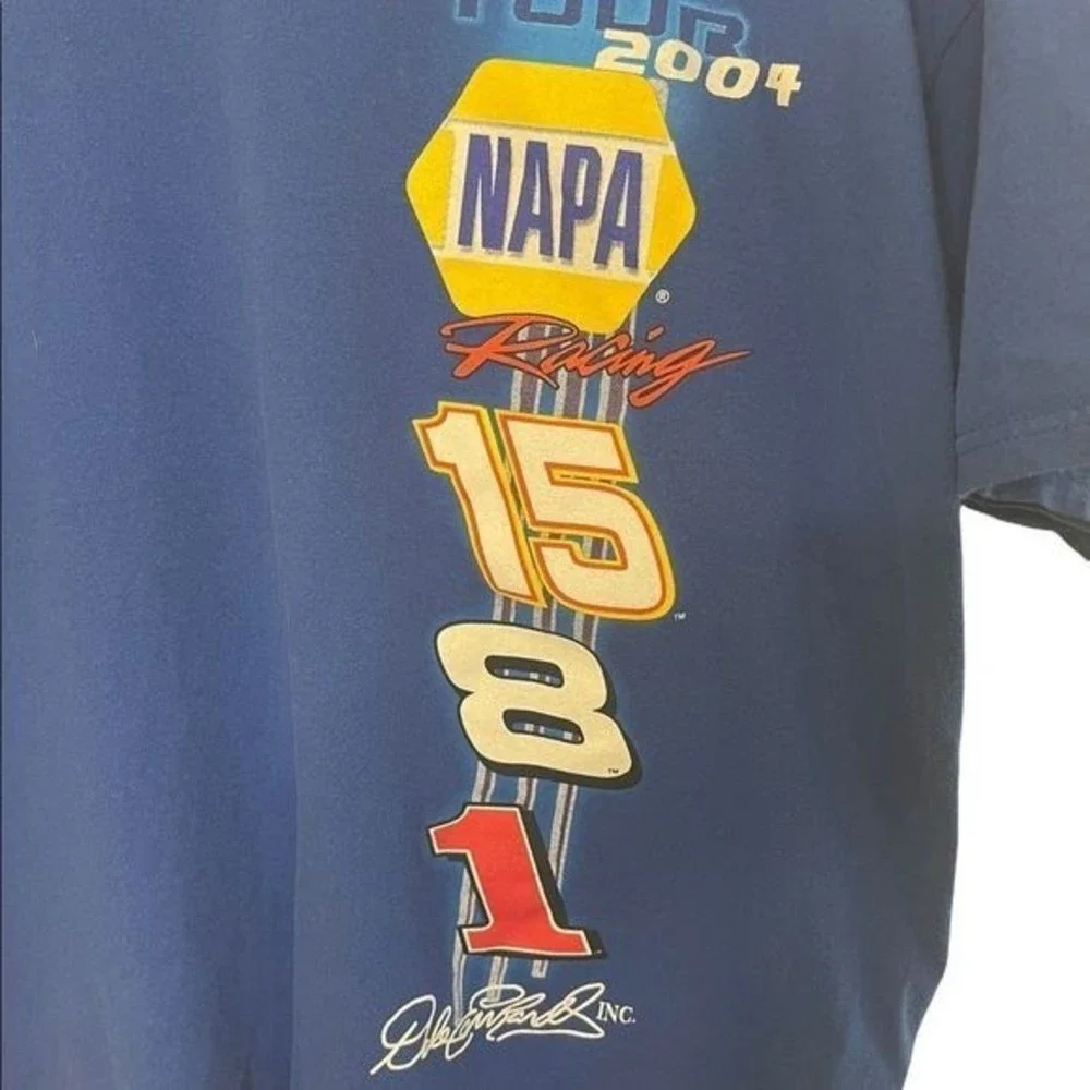 Vintage NASCAR Dale Earnhardt NAPA Racing Tour 2004    T-Shirt  Size Extra Large - Picture 3 of 5